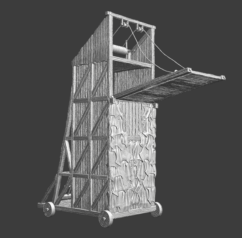 Medieval Crusader Siege Tower